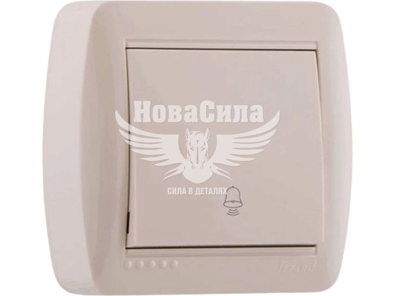 Кнопка дзвінка Lezard Demet крем (711-0300-103)