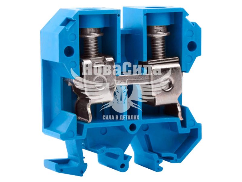 Клемна колодка набірна на DIN-рейку E.NEXT e.tc.din.pro.35.blue, синя, без кришки (p049023)