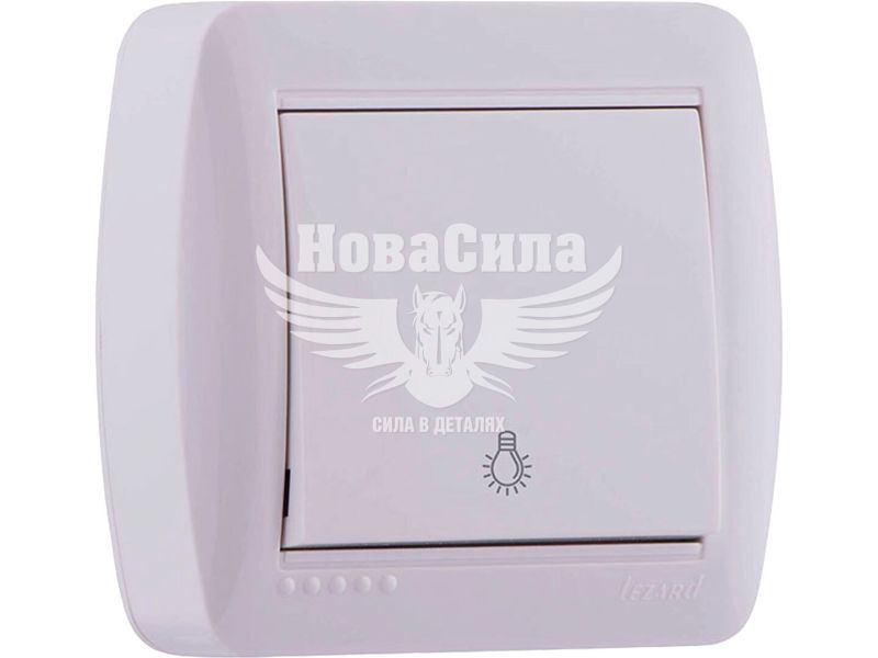 Кнопка дзвінка Lezard Demet білий (711-0200-103)