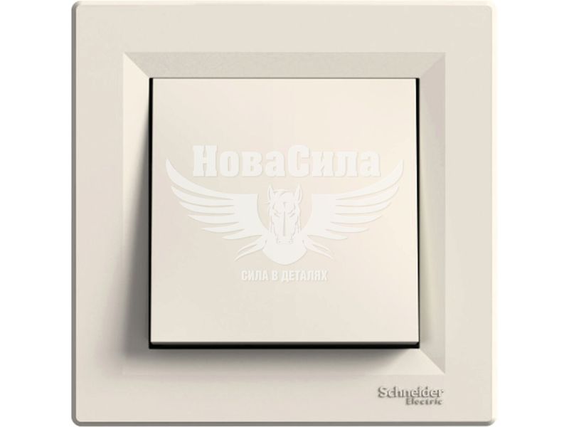 Вимикач прохідний одинарний Schneider Electric Asfora крем (EPH0400123)
