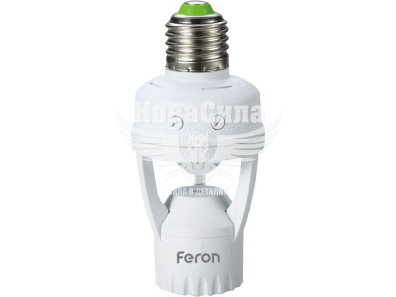 Датчик руху Feron SEN127 з цоколем Е27 60W білий 6м 360° (4138)