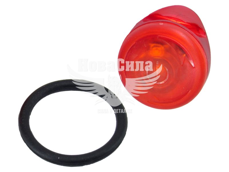 Ліхтар велосипедний (Greys) зад. LED 0,5W, вологозах, 2XCR2032, 3 реж. кріпл. (GR10150)