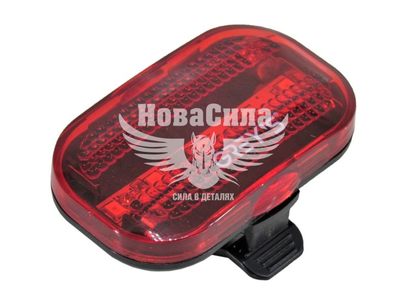 Ліхтар велосипедний (Greys) зад. 5хLEDs, вологозах, 2XAAA, 2 реж. кріпл. (GR11110)