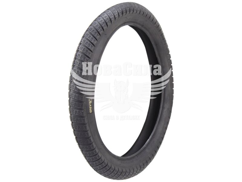 Покришка велосипедна R-18 (Greys) 18х2,40, P1420 BLK (GR45918)