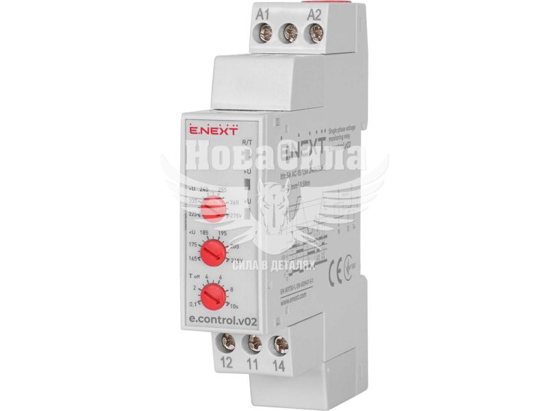 Реле контролю напруги однофазне E.NEXT e.control.v02 (p0690007)