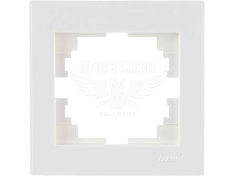 Рамка Lezard Rain 1-а, білий з боковою вставкою (703-0202-146)