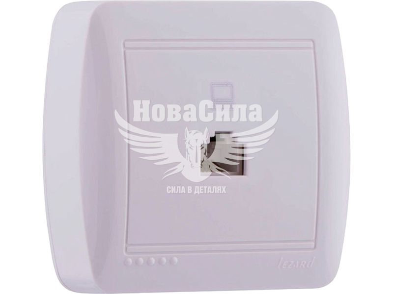 Розетка комп'ютерна Lezard Demet RJ45 CAT5, білий (711-0200-139)