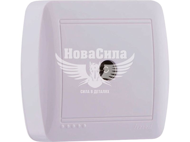Розетка TV прохідна Lezard Demet білий (711-0200-129)