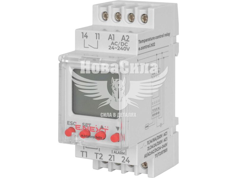 Реле контролю температури E.NEXT e.control.h02, 16A, АС/DC 24-240, -25…+130 °С (i0310017)