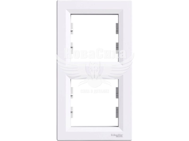 Рамка Schneider Electric Asfora 2-а вертикальна, білий (EPH5810221)