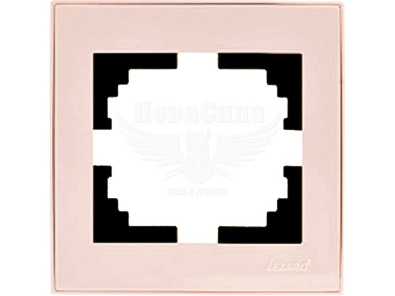 Рамка Lezard Rain 1-а, крем з боковою вставкою (703-0303-146)