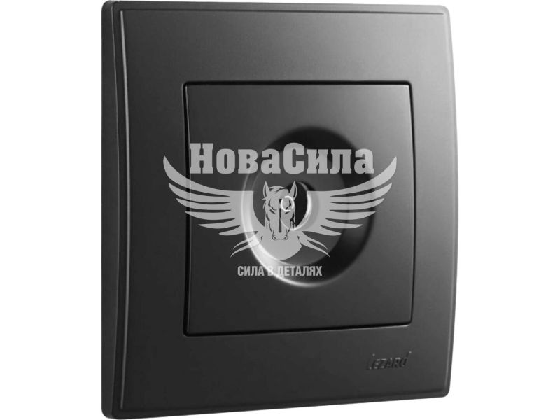 Розетка TV прохідна Lezard Lesya антрацит (705-4242-129)