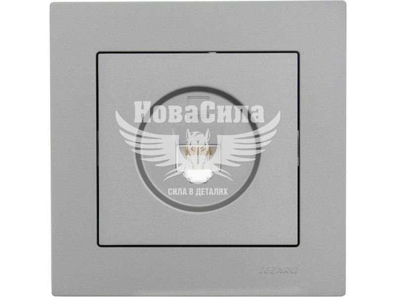 Розетка комп'ютерна Lezard Vesna RJ45 CAT5, платина (742-3588-139)