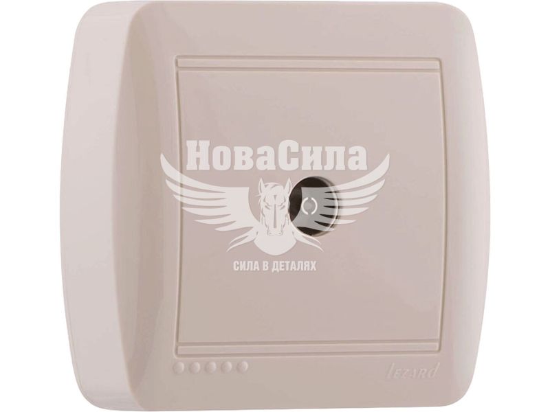 Розетка TV кінцева Lezard Demet крем (711-0300-130)