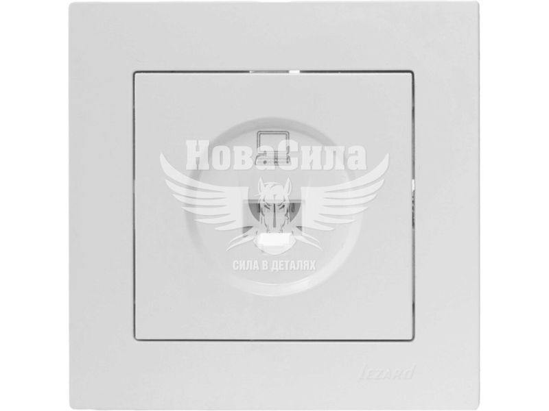 Розетка комп'ютерна Lezard Vesna RJ45 CAT5, білий (742-0288-139)