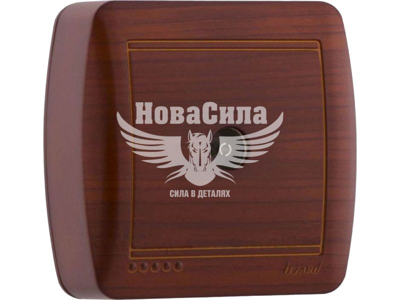 Розетка TV кінцева Lezard Demet античний махагон (711-0500-130)