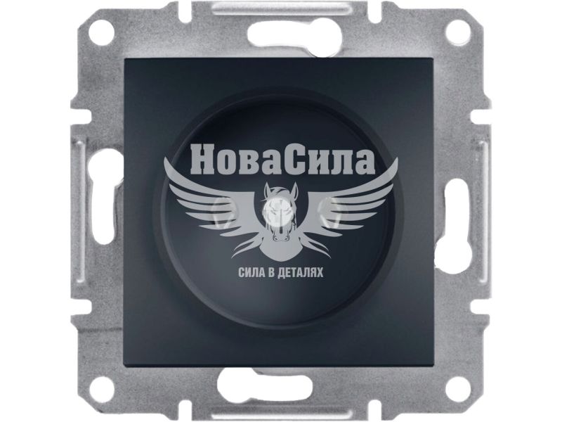 Розетка одинарна Schneider Electric Asfora б/з, антрацит, (без рамки) (EPH3000171)