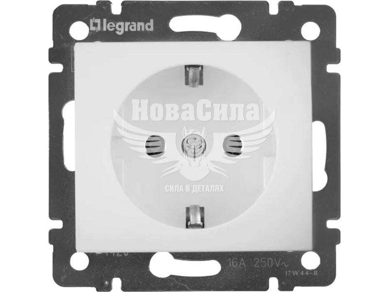 Розетка одинарна Legrand Valena з/з, білий, (без рамки) (774420)