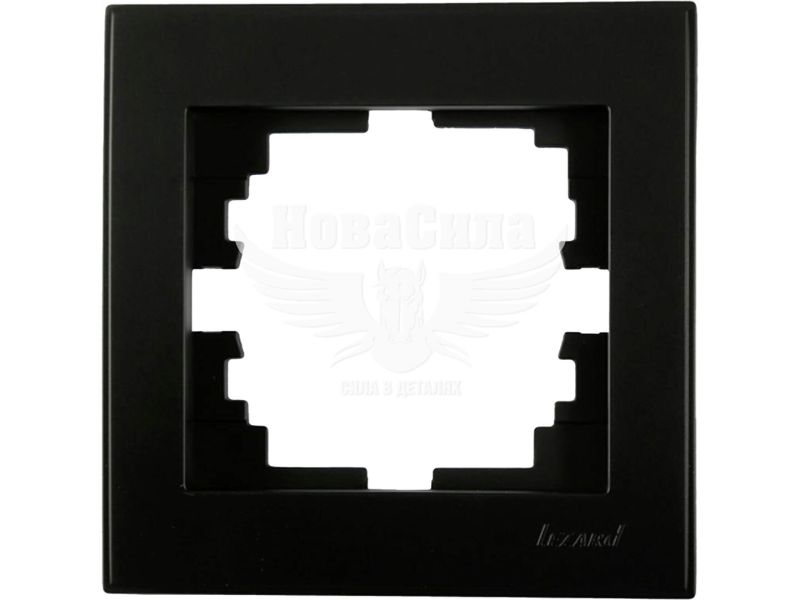 Рамка Lezard Rain 1-а, антрацит з боковою вставкою (703-4242-146)