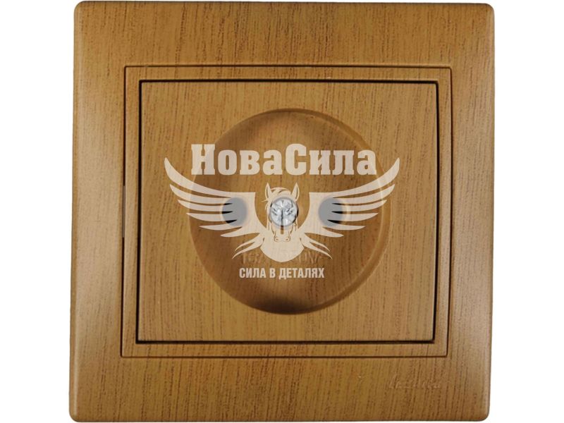 Розетка одинарна Lezard Mira б/з ПБТ, дуб класичний матовий (701-5151-121)