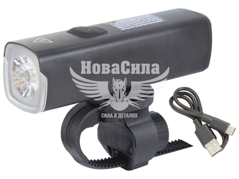Фара велосипедна (Greys) LED 1500lm, 5000mAh, кріпл. на кермо, режим ближнього і дальнього світла, до 10 год. (GR10240)