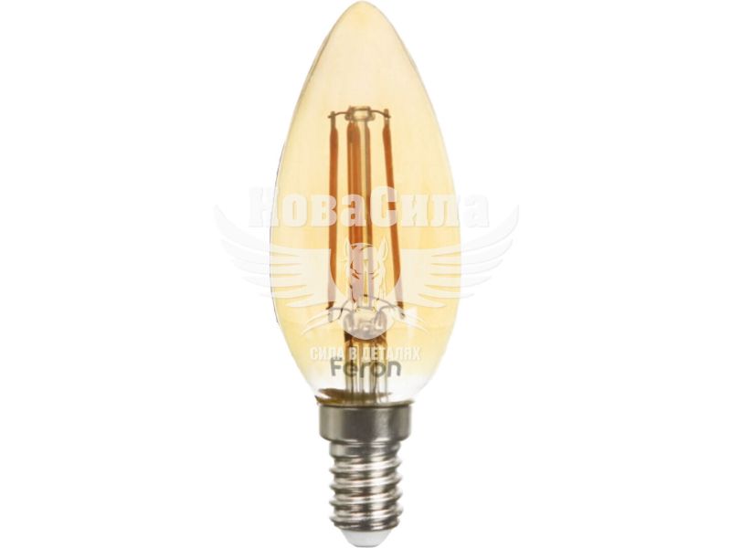 Світлодіодна лампа Feron E14 Filament LB-158 6Вт 2200K C37 Свіча (5625)
