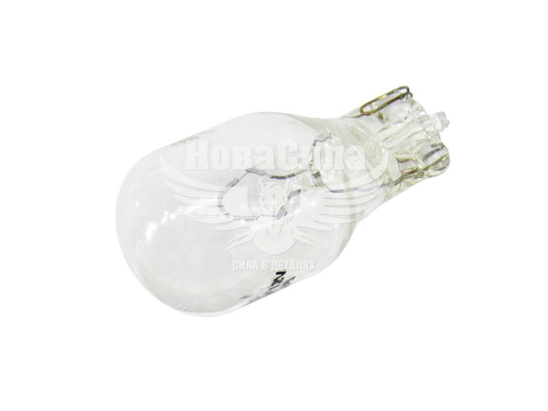Лампочка без цоколя W16W біла 12V-16Вт W2.1x9.5d (Brevia) (упак.-10шт.) (12333C)