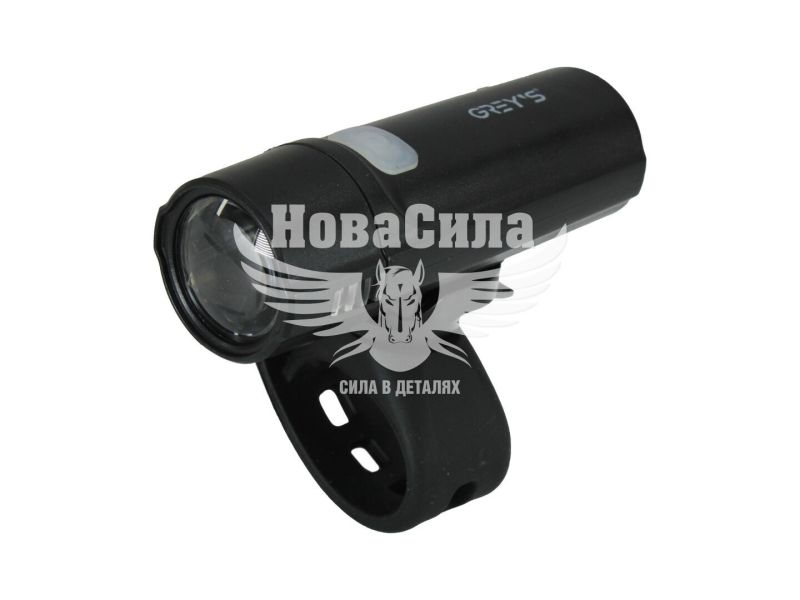 Фара велосипедна (Greys) LED 50lm, 2хAAA, кріпл. на кермо, роб. до 80 год (GR10220)