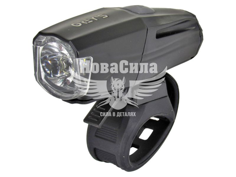 Фара велосипедна (Greys) LED 400lm, IPX4, 1400mAh, кріпл. на кермо, 7 реж. роботи, microUSD (GR10110)