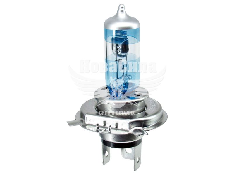 Лампочка галогенна H4 P43t 12V-60/55Вт (Zollex) (Pure Crystal) (60724)