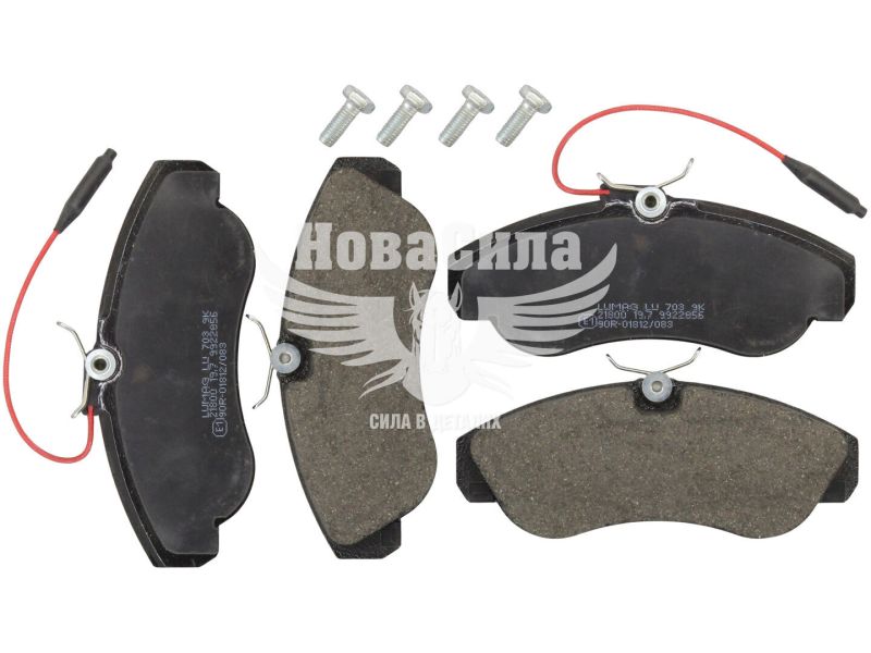 Колодки гальмівні Fiat Ducato з94-02р.в. перед. (TRW) (Breck) (з датчиком) (217990070310)