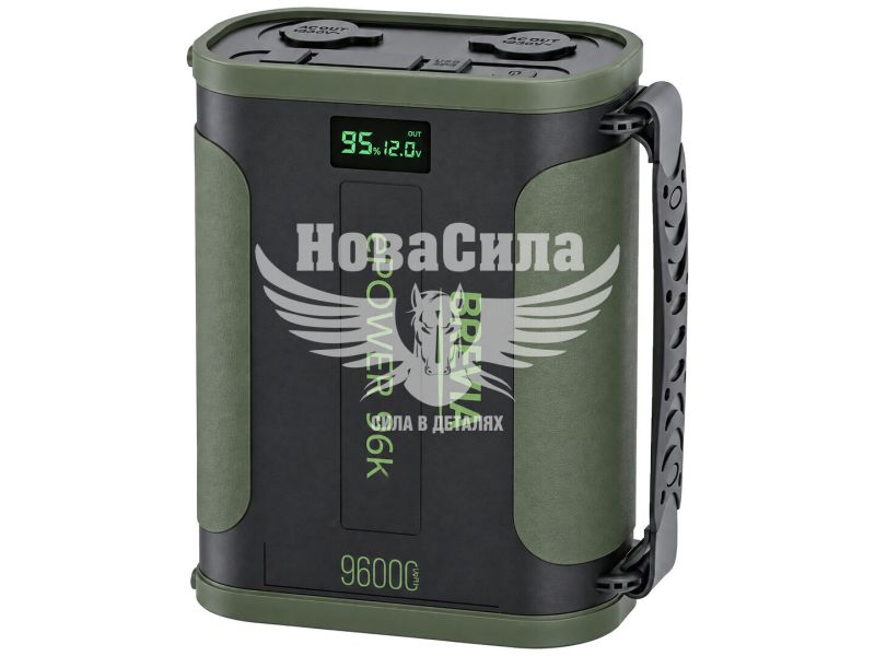 Портативна зарядна станція (Brevia) 96000mah 307.2W/h LiFePo4 Black/Green (44196MG)