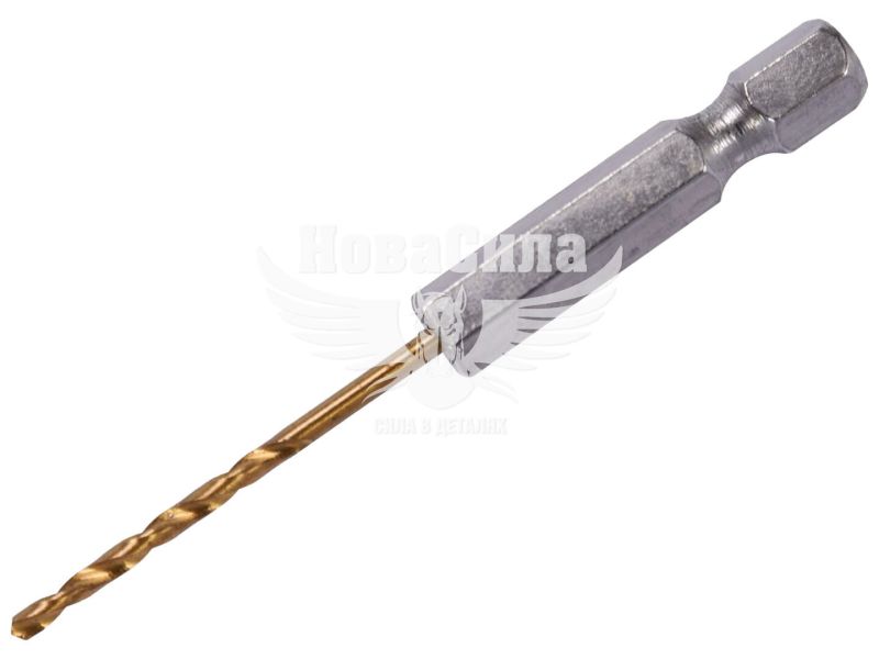 Свердло по металу (Yato) HSS TiN 3х81 мм, HEX 1/4" (YT-44754)