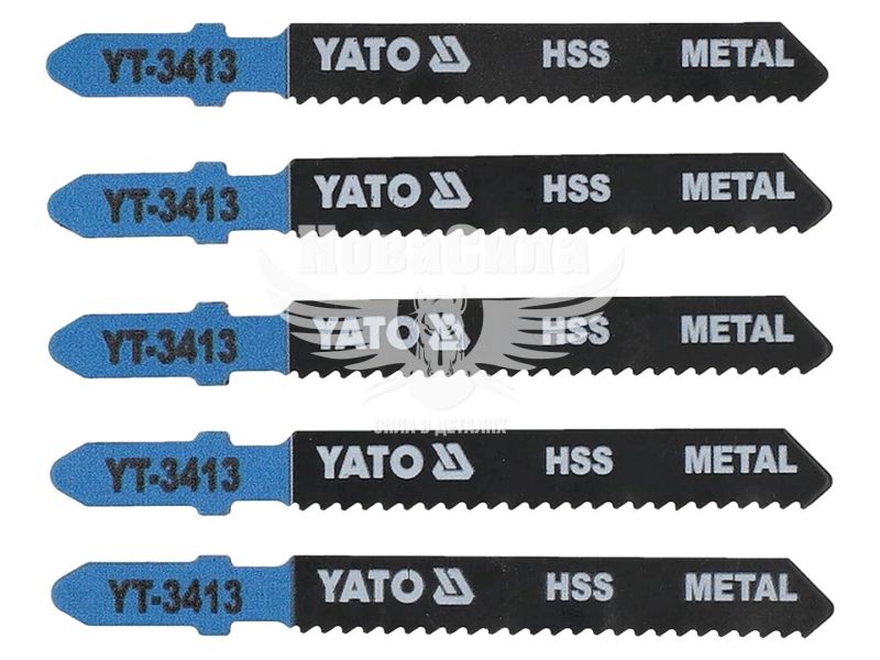 Набір полотен для електролобзика по металу (Yato) 75 мм, 12 TPI, 5 шт. (YT-3413)