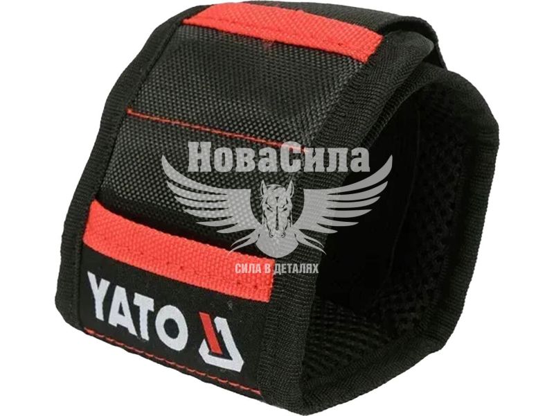Браслет магнітний (Yato) 340х90 мм, 5 магнітів, 2 кишені (YT-74050)