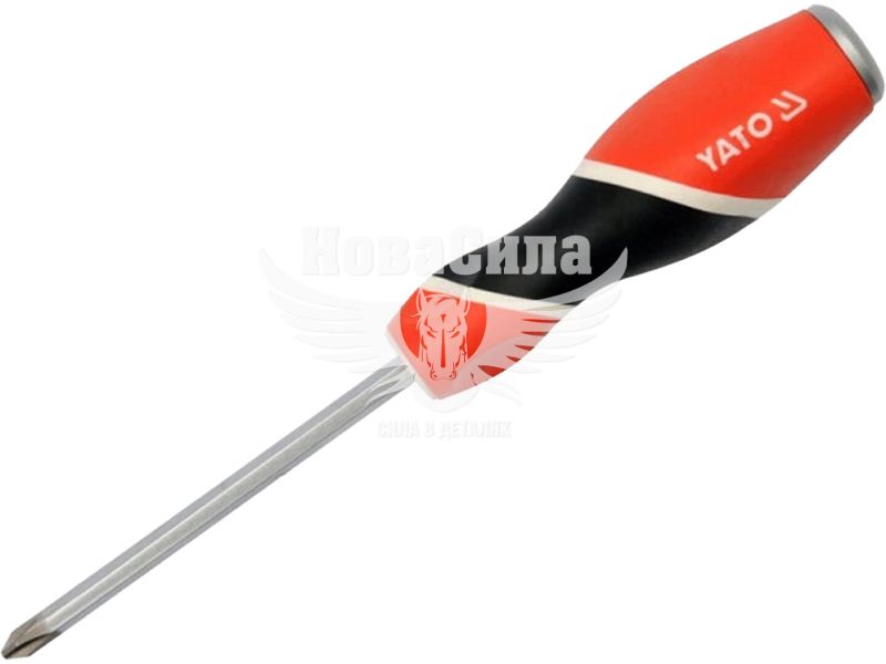Викрутка хрестова (Yato) Philips PH1x200 мм з магнітним наконечником (YT-25926)