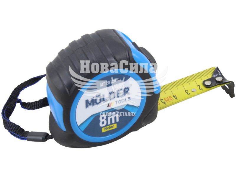 Рулетка 8м*25мм. (Molder Tools) нейл. покриття (MT20128)