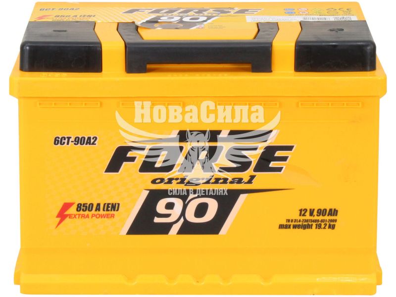 АКБ 90-А/Ч (Forse) (R+) 850A обсл. з пробк. (276х175х190мм.)