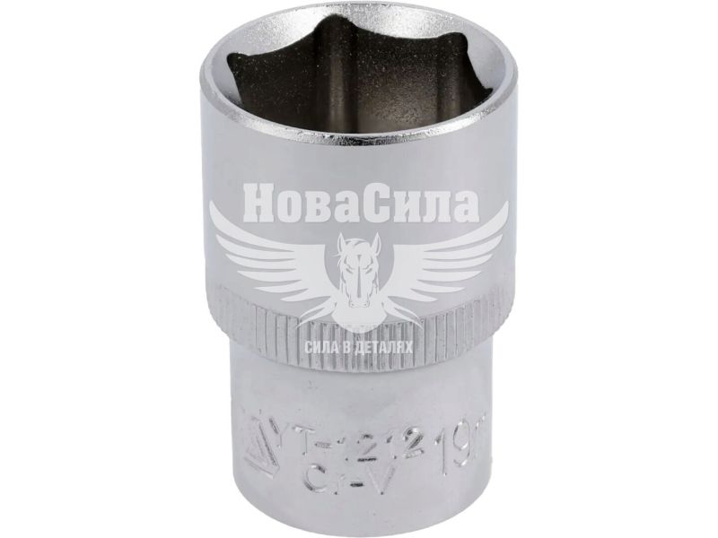 Головка торцева низька шестигранна 1/2 19 мм (Yato) довжина 38 мм (YT-1212)
