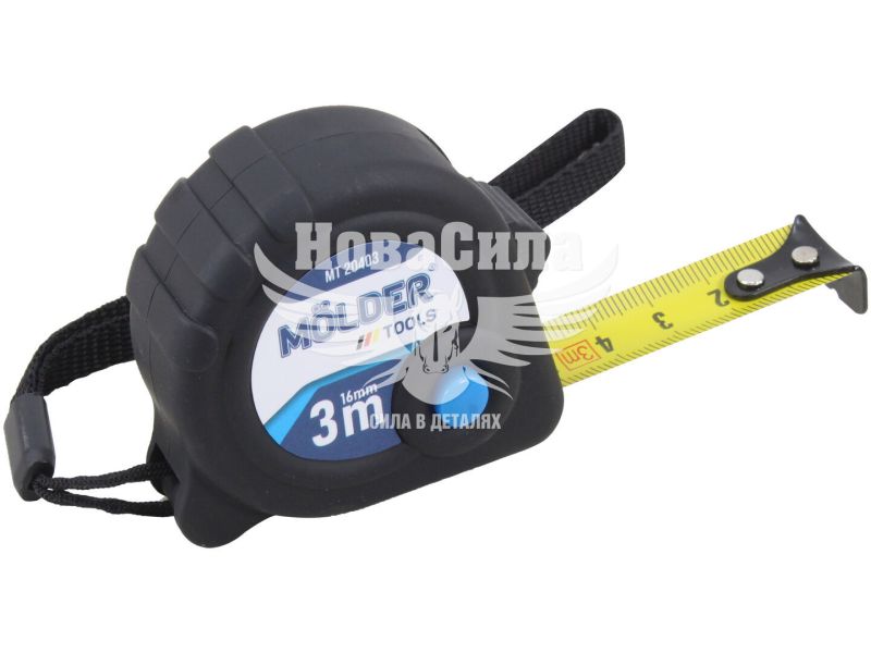 Рулетка 3м*16мм. (Molder Tools) soft touch (MT20403)