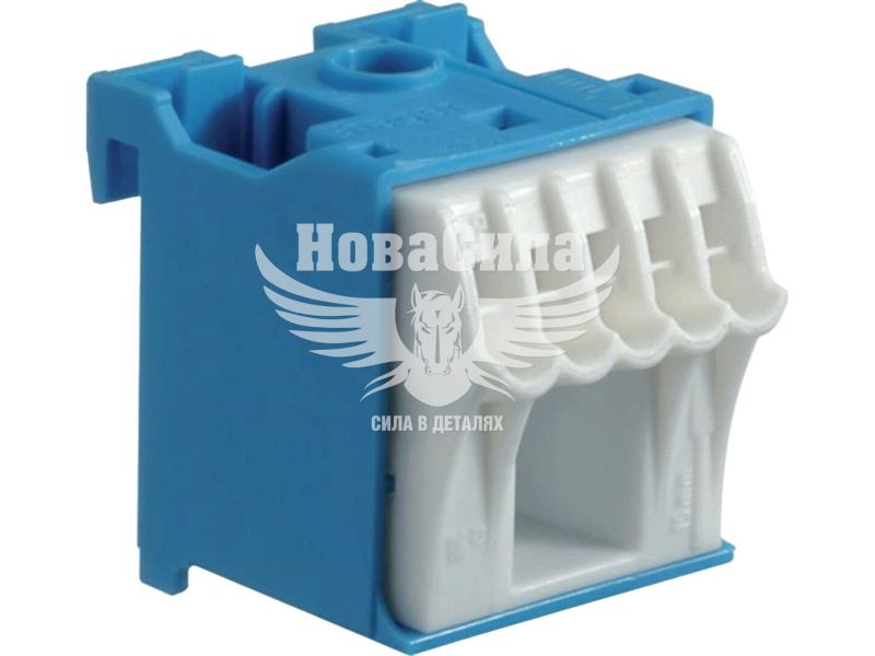 Клемний блок нульовий Hager 1x16 мм2 + 5x4 мм2, 30 мм, QuickConnect (KN06N)