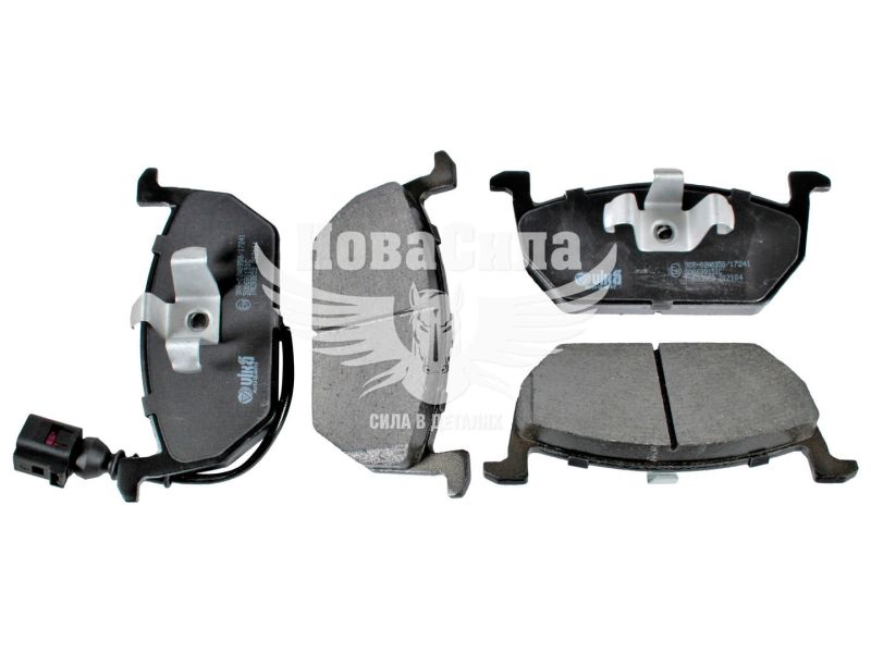 Колодки гальмівні VW Golf VII з12р.в. перед. (Vika) (з датчиком) (66981688801)