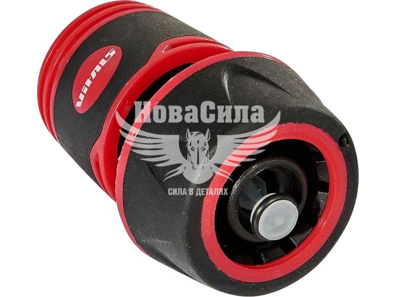 Конектор для шланга з аквастопом (Vitals Master) 1/2", шланг 3/4" (191539)