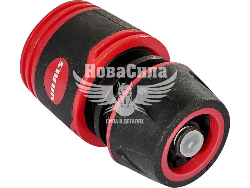 Конектор для шланга з аквастопом (Vitals Master) 1/2", шланг 1/2" (191536)