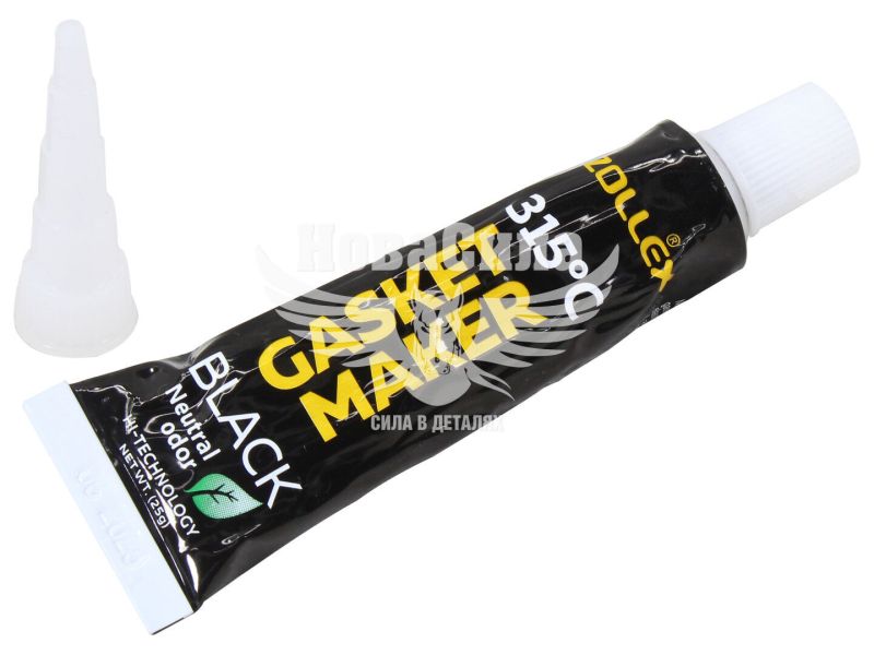 Герметик силікон (Zollex) чорний 25гр. (GASKET MAKER CLEAR +315C) (15007)