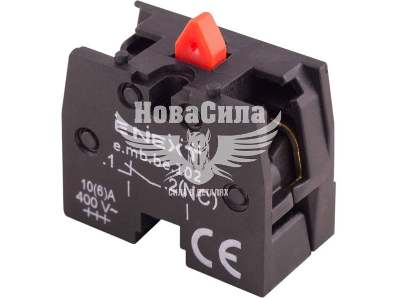 Додатковий контакт NC E.NEXT e.mb.be102 10/6 А AC/DC, червоний (p0810143)