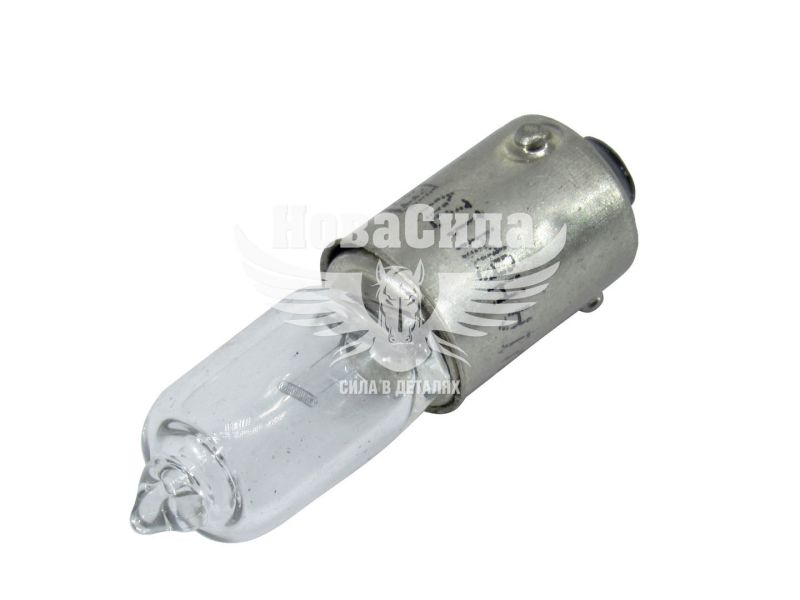 Лампочка з цоколем H6W біла 12V-6Вт BA9S (Brevia) (упак.-10шт.) (12332C)