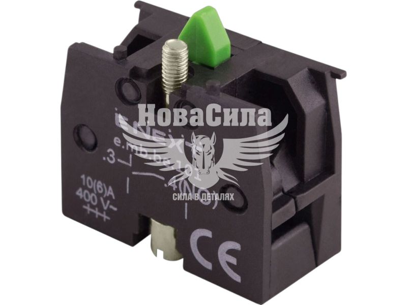 Додатковий контакт NO E.NEXT e.mb.be101 10/6 А AC/DC, зелений (p0810142)