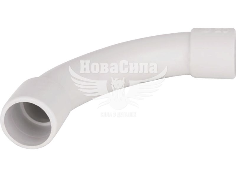 З'єднувач кутовий плавний для ПВХ труб MUTLUSAN e.pipe.angle.large.stand.m.16, d-16 мм, 90°, IP55 (s1035208)