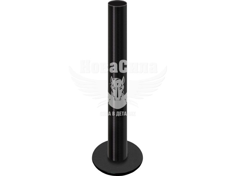 Опора стальная E.NEXT e.street.bollard.st.600.black, высота 600 мм, диаметр 60 мм, черная (l0120060)